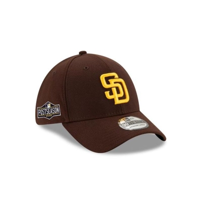 San Diego Padres Gorra | New Era MLB Postseason Side Patch 39thirty Stretch Fit Cap Mexico - Negros